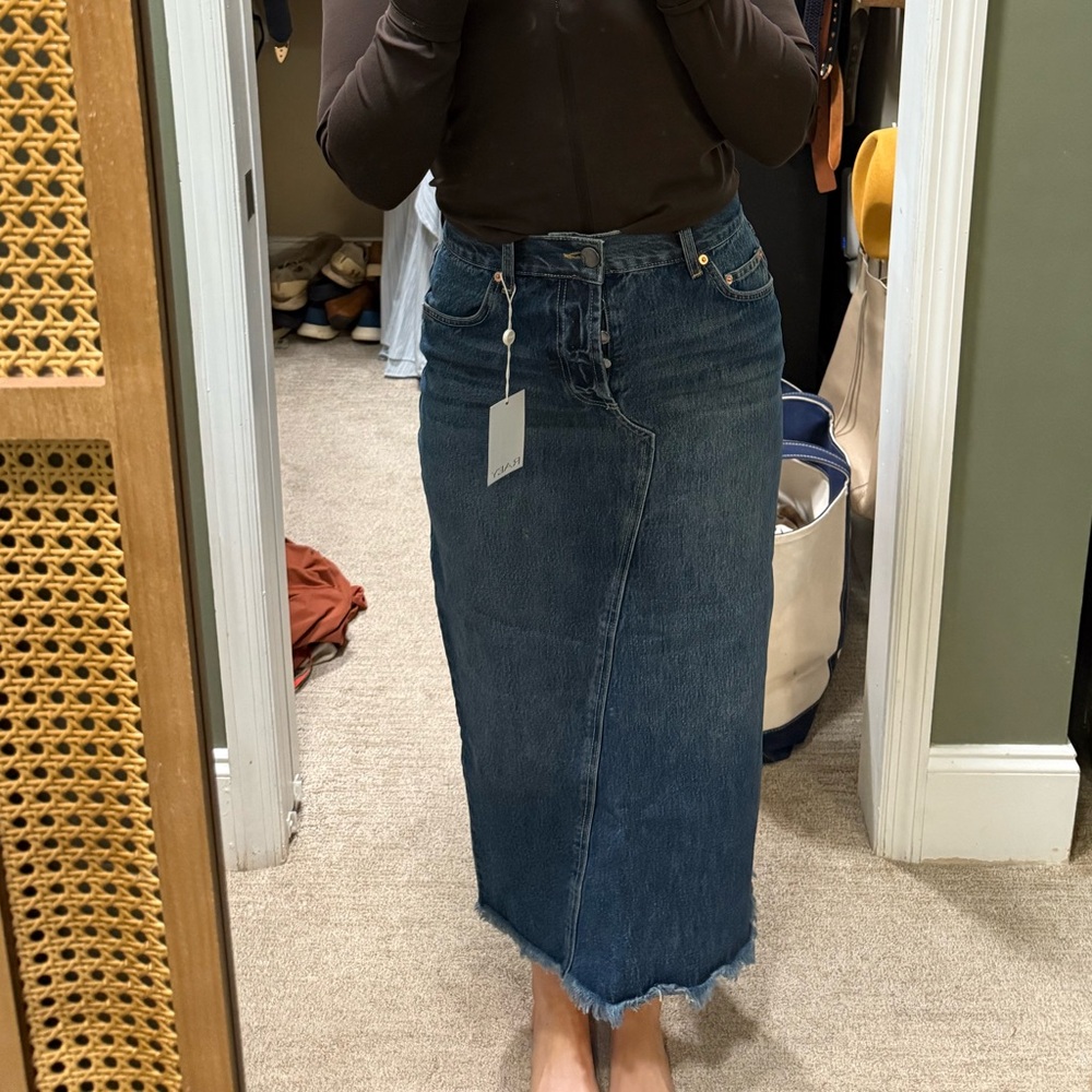 RAEY denim Maxi Skirt